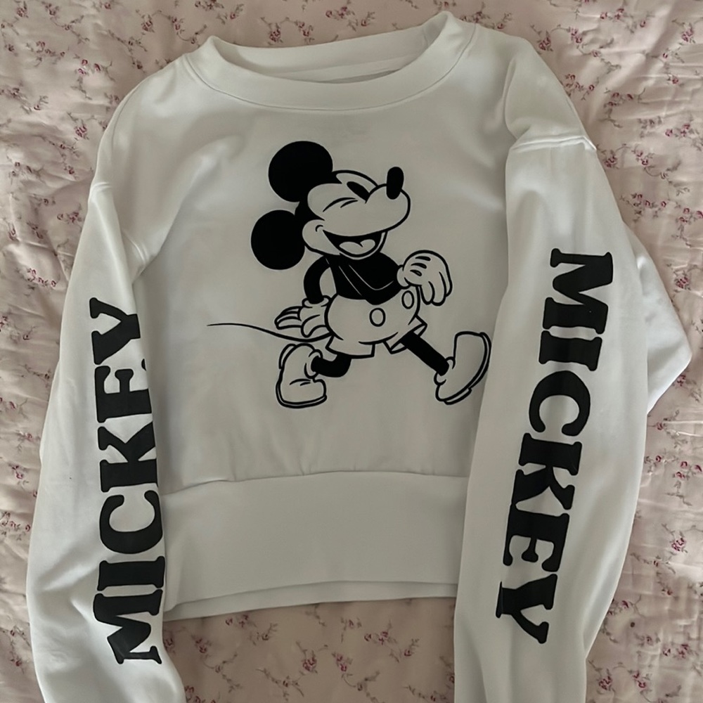 Mickey Mouse crop hoodie